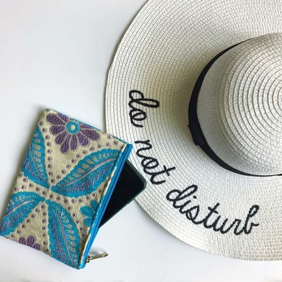 Handmade Floral Moroccan Pouch - Small - Picture 2 of 2